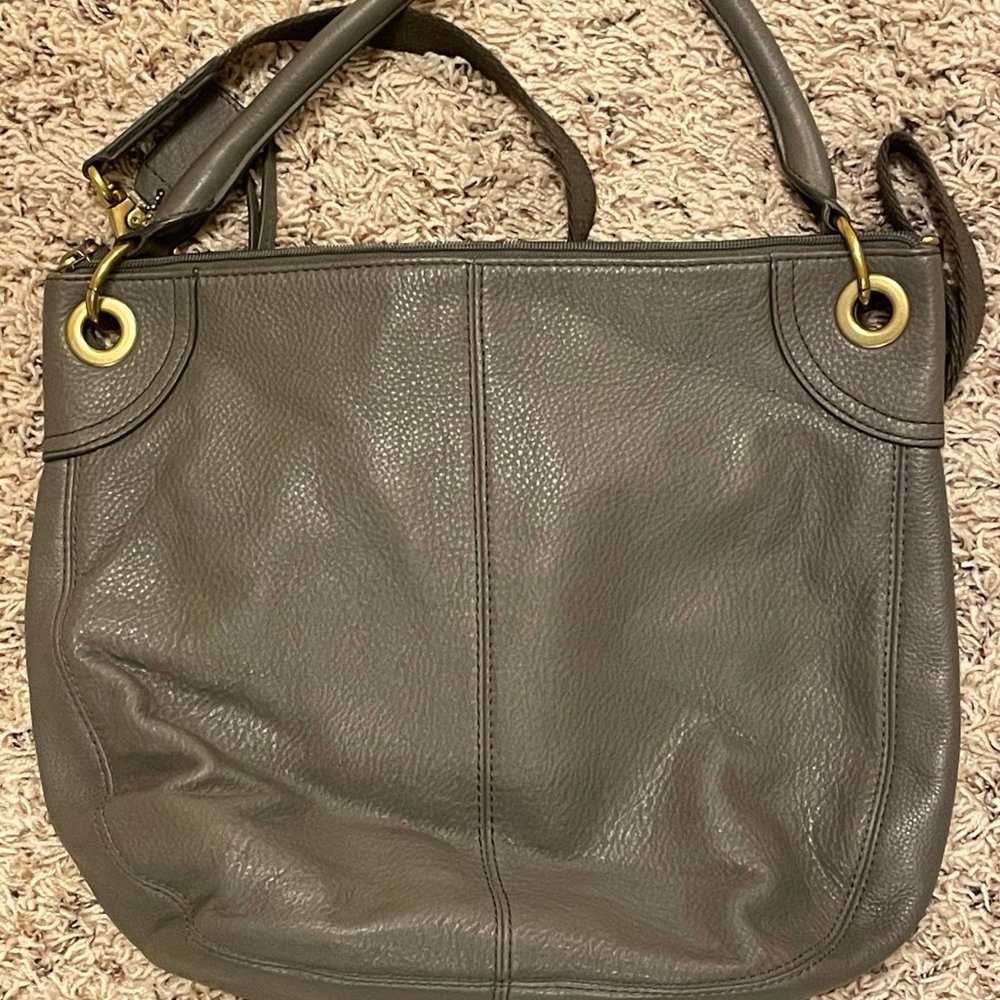 Fossil Large Multi Colored Leather Crossbody - image 3